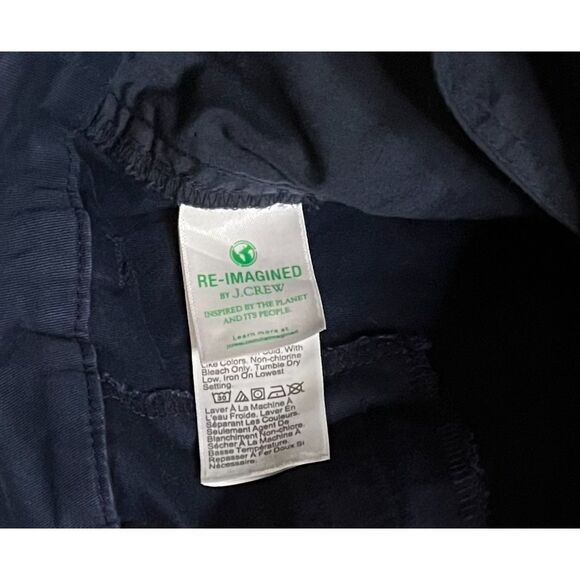 J CREW Women's Frankie Bermuda Navy Blue Chino Shorts 9" Inseam Sz 12 - Picture 5 of 6